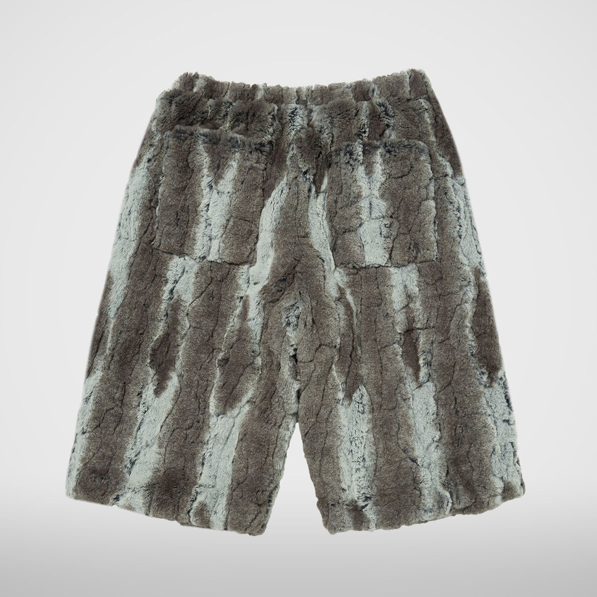 Thug Club TC Bone Fur Shorts in ivory, view 2 of 2