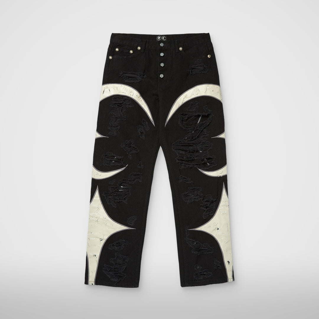 TC Leather Washing Denim Pants (War Ver.)