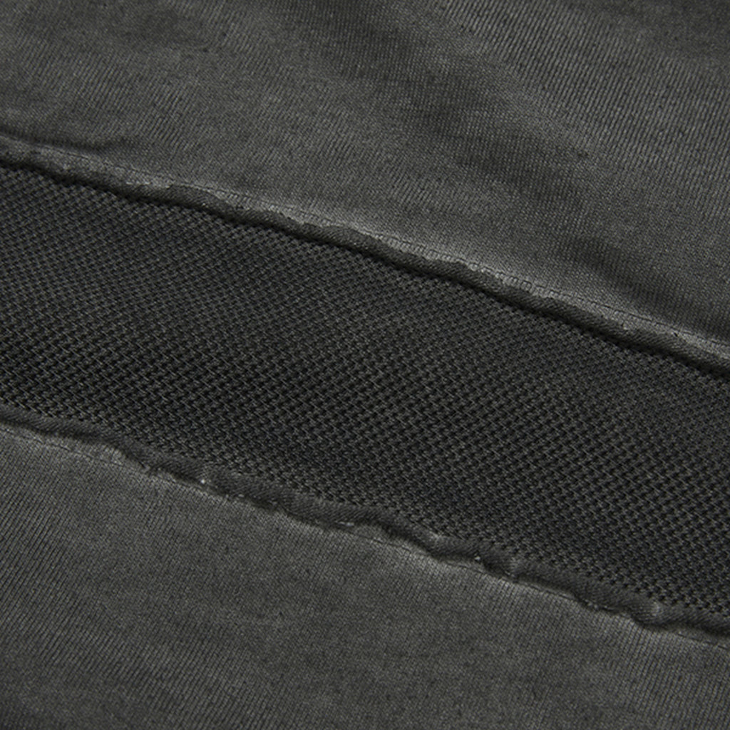 Thug Club Battle Turtle Mesh T-Shirt in charcoal, view 7 of 8
