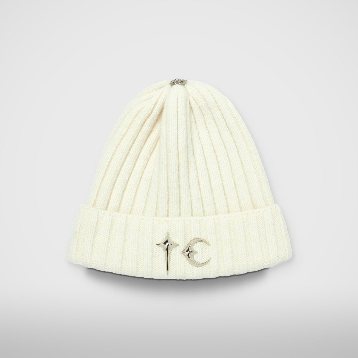 Thug Club TC Emblem Basic Beanie in white