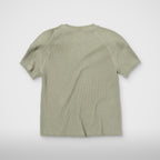 Thug Club Bulk Shoulder Waffle T-Shirt in khaki, view 2 of 2