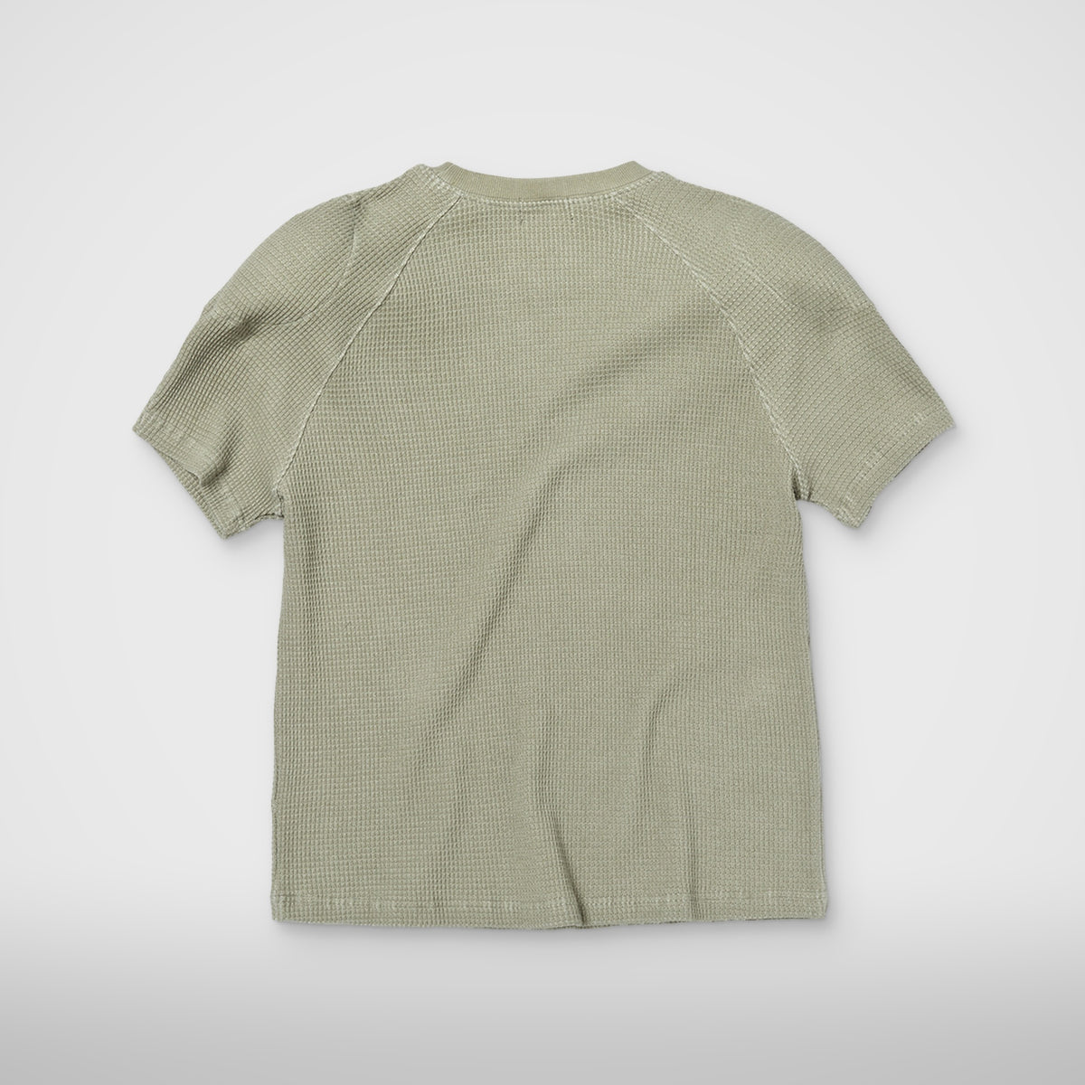 Thug Club Bulk Shoulder Waffle T-Shirt in khaki, view 2 of 2