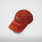 Thug Club TC Two Tone Washed Cap in red, three-quarter view