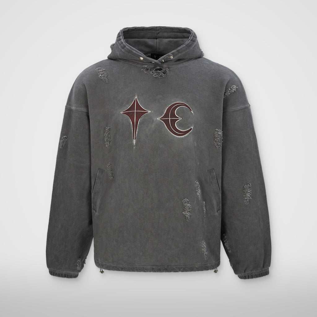 Thug Club Rock Hoodie in grey