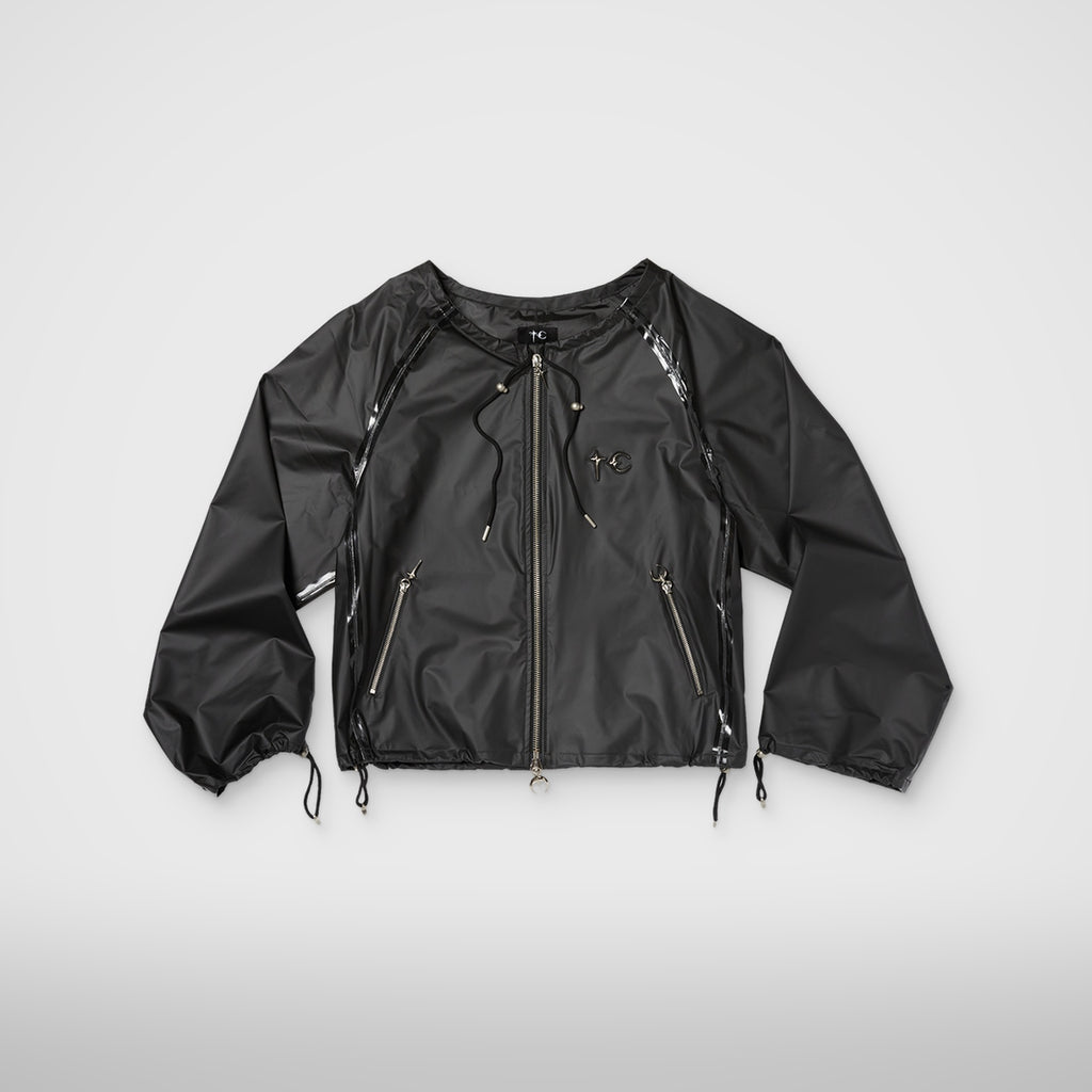 Thug Club Seam Sealed Taped Line Jacket in black