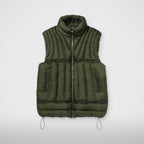 Thug Club War Life Down Vest in khaki
