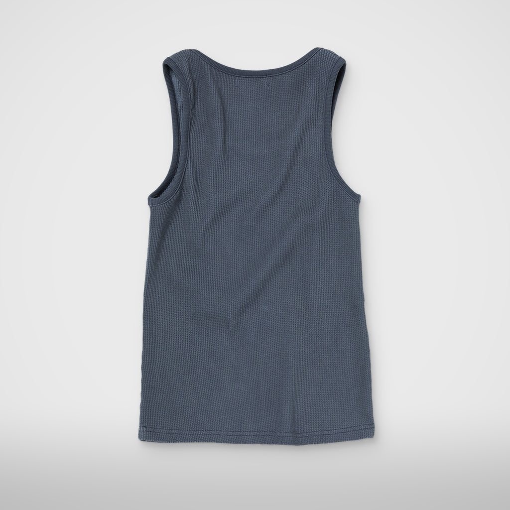 Thug Club TC Not Easy Tank Top in blue, back view