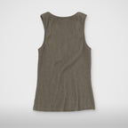 Thug Club TC Not Easy Tank Top in brown, back view