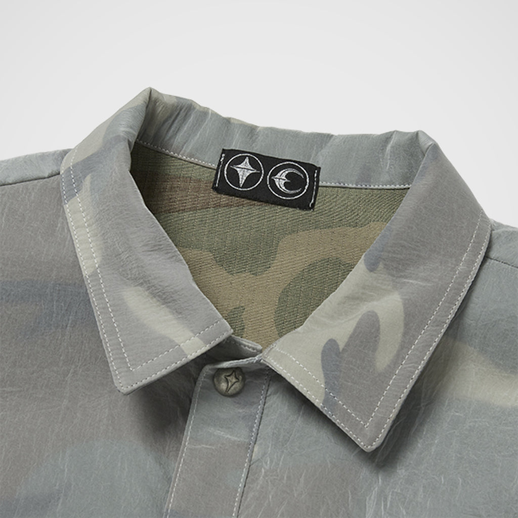 Thug Club Clouded Officer Shirt in multi, view 3 of 7