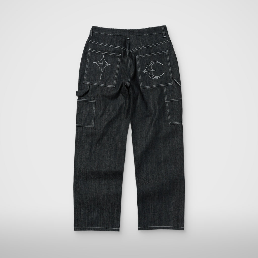 Thug Club Angels Studded Work Pants in black, view 2 of 2