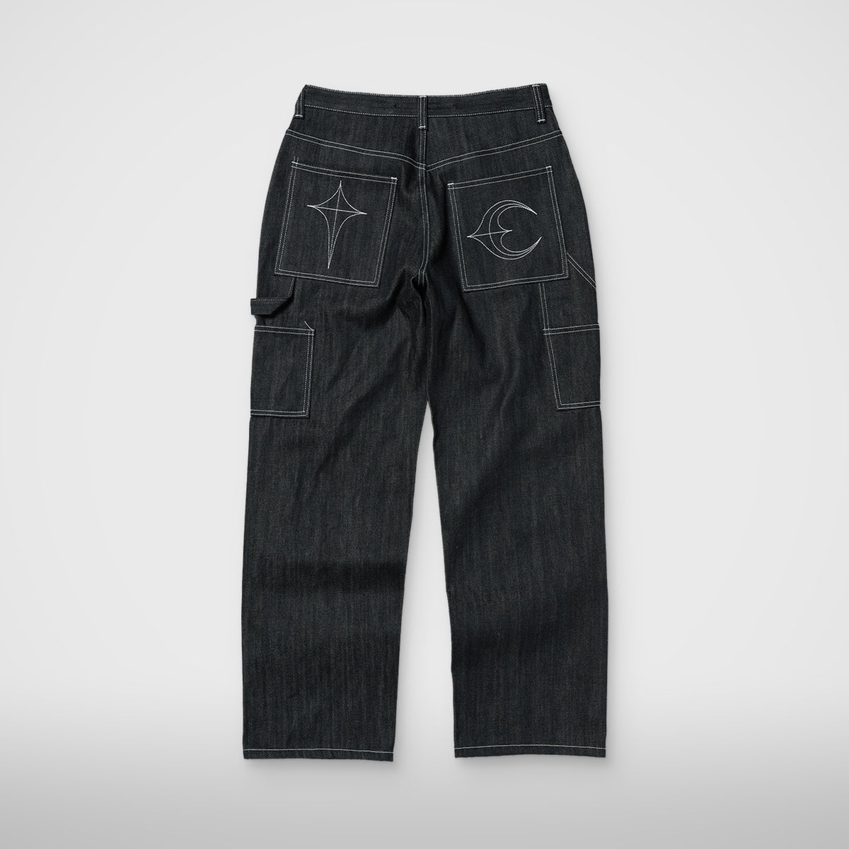 Thug Club Angels Studded Work Pants in black, view 2 of 2