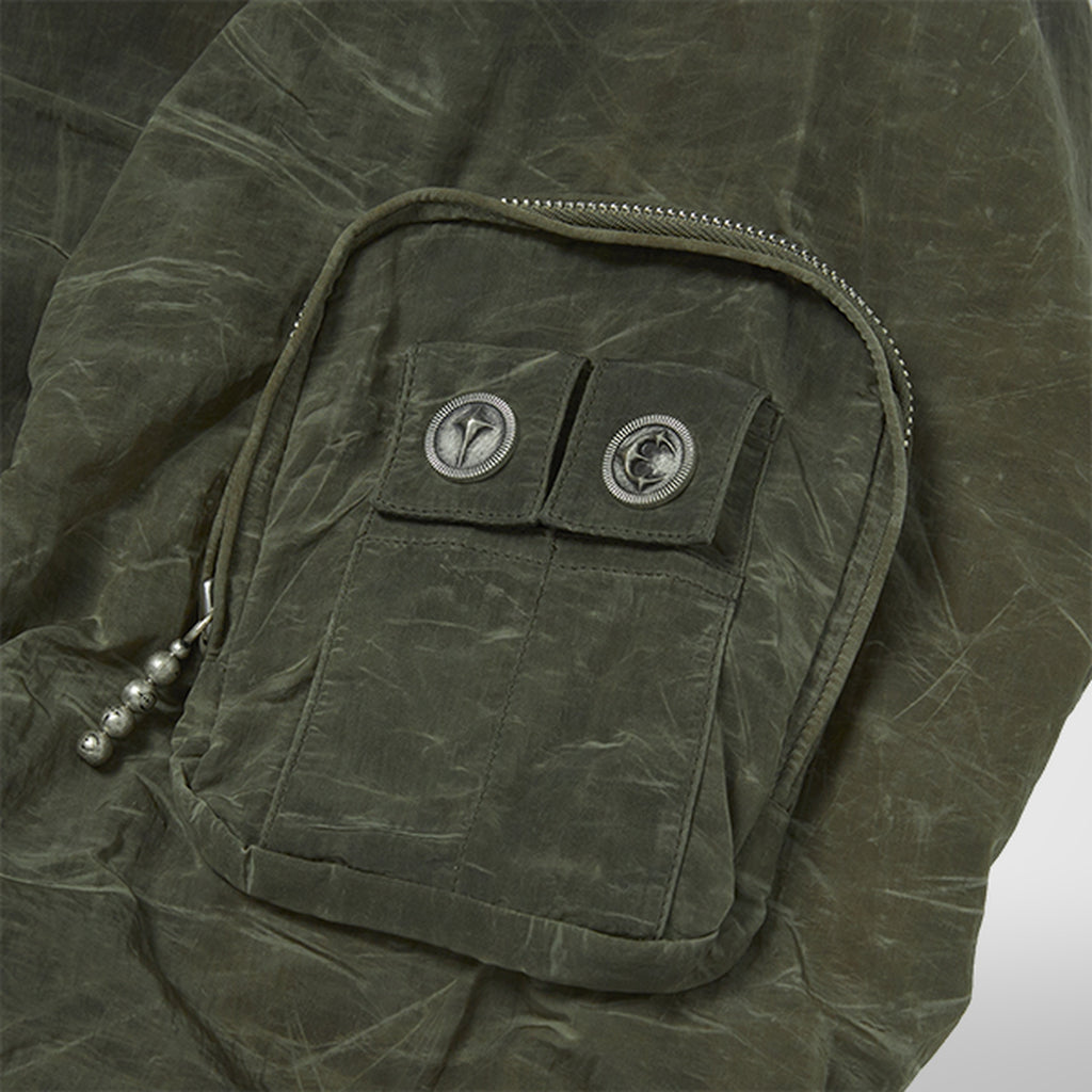 Thug Club Scarred Tango Charlie Bomber in khaki, view 7 of 7