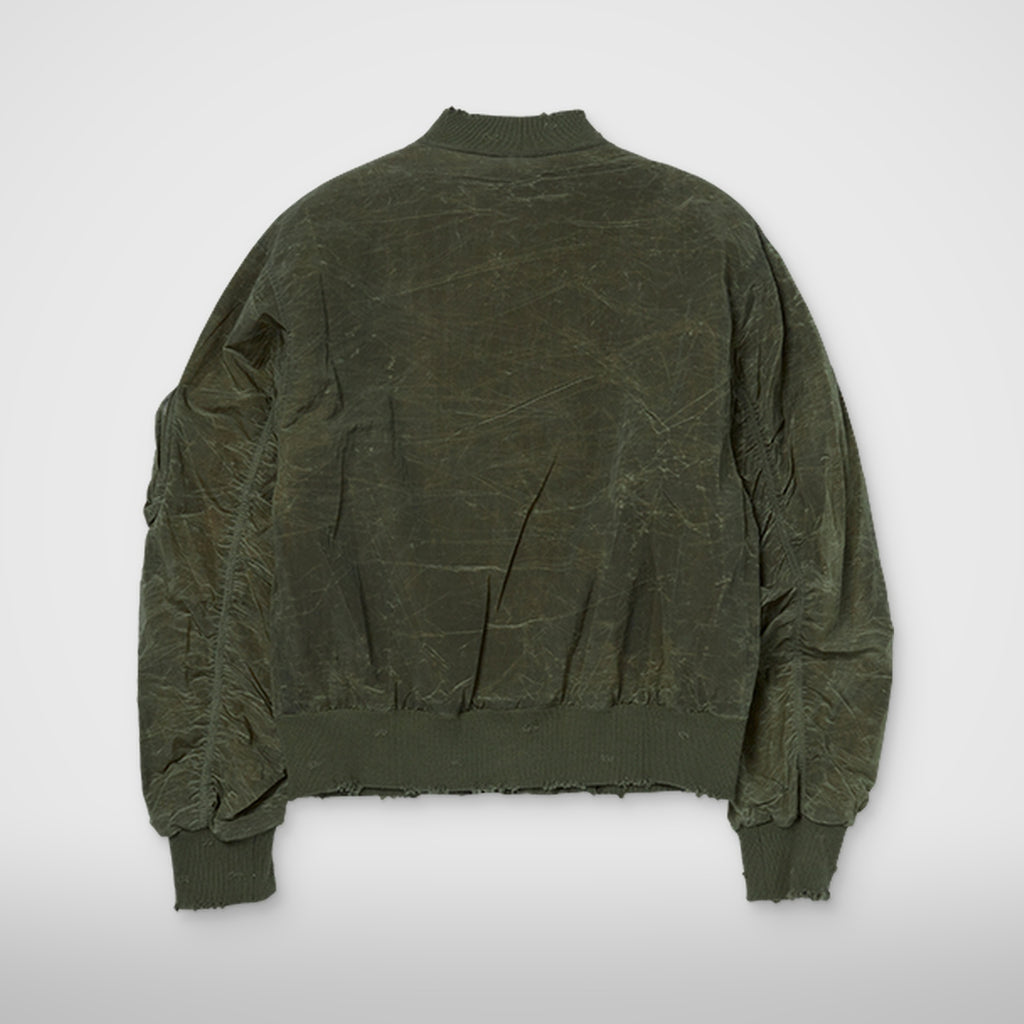 Thug Club Scarred Tango Charlie Bomber in khaki, view 2 of 7
