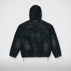 Thug Club Basic Emblem Denim Jacket in blue, view 2 of 7