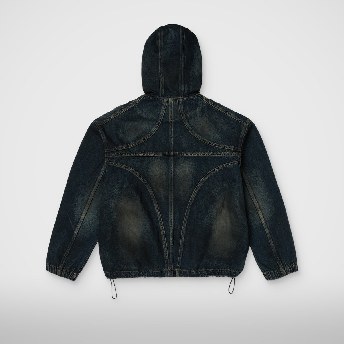 Thug Club Basic Emblem Denim Jacket in blue, view 2 of 7