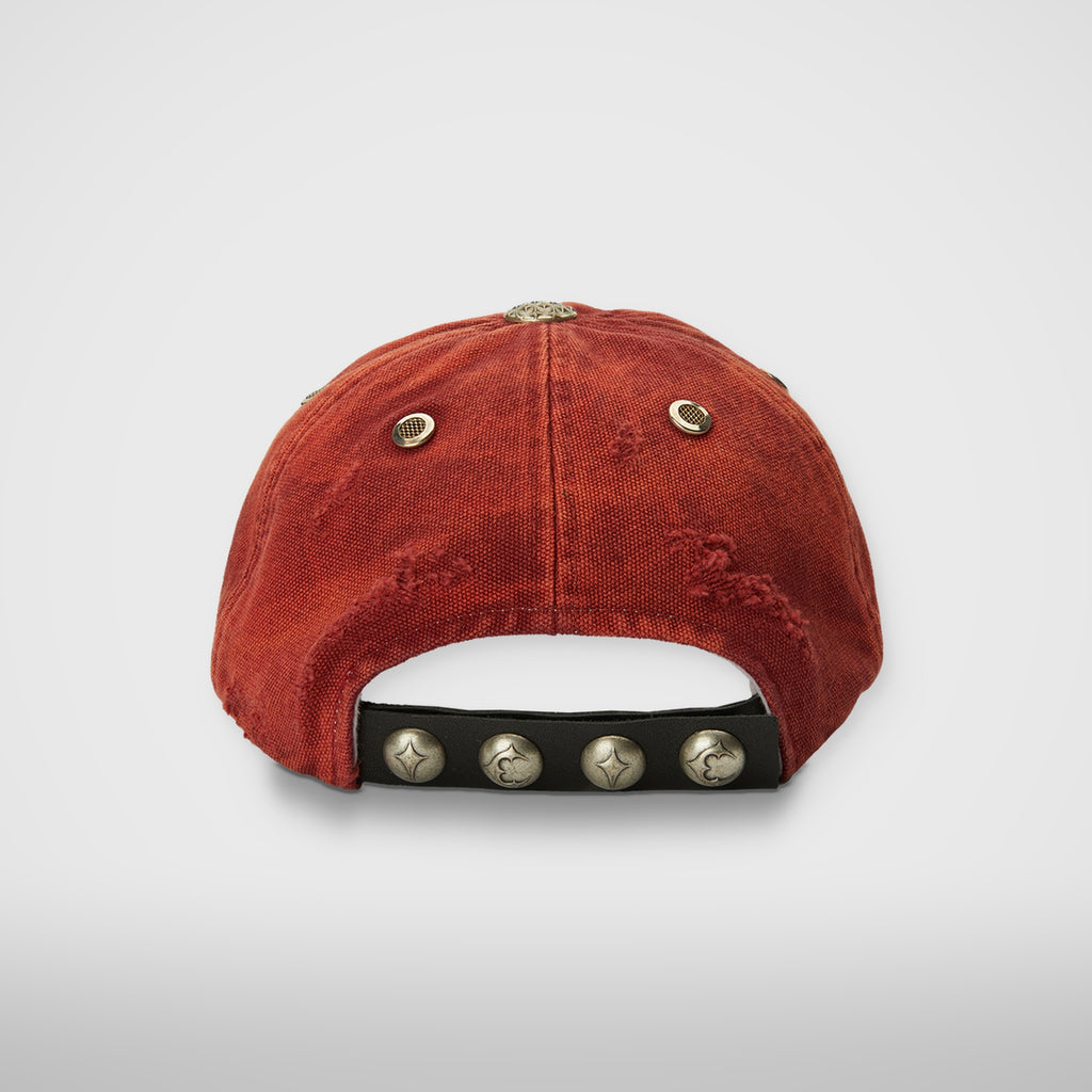Thug Club TC Two Tone Washed Cap in red, back view