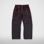 Thug Club Blood Lazered Denim Pants in red