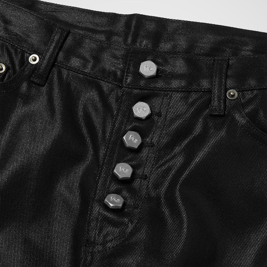Thug Club Twin Demi Waxed Pants in black, view 3 of 6