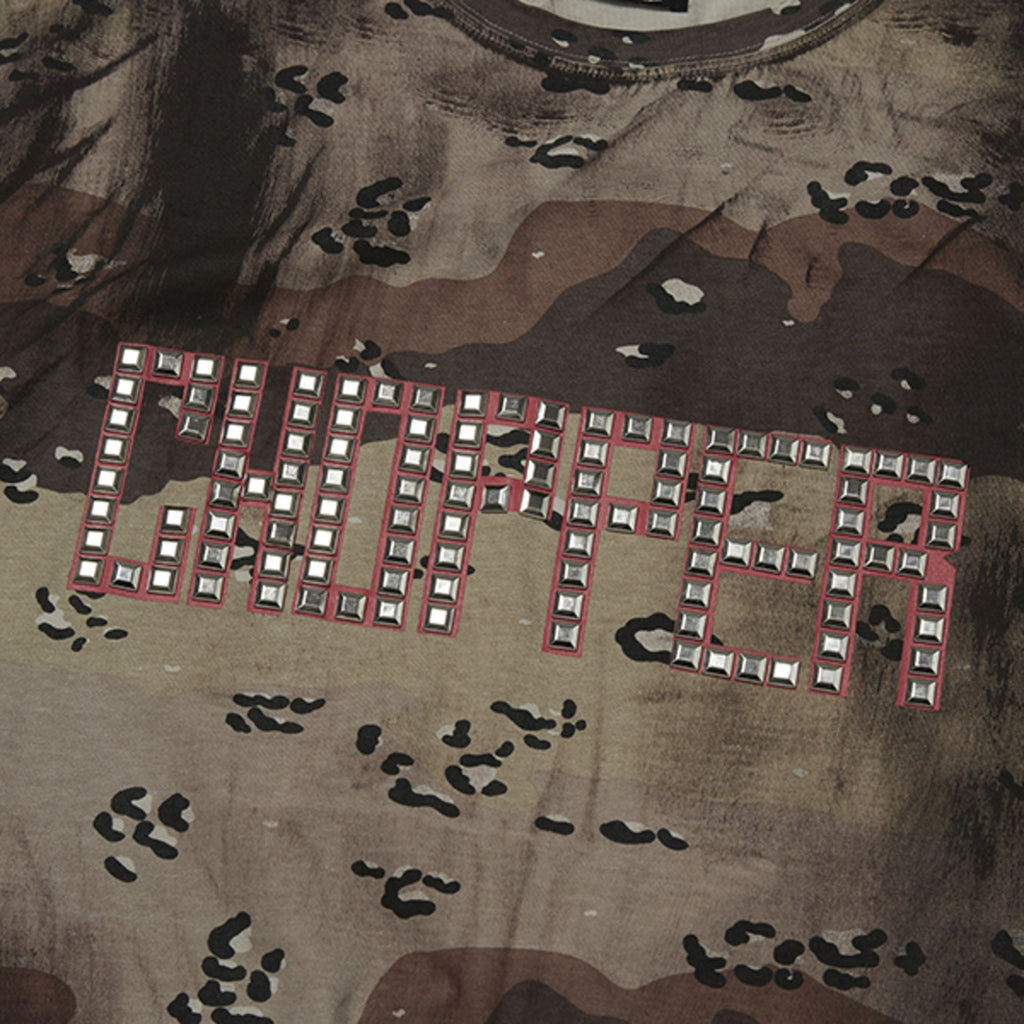 Thug Club Camoflage Chopper T-Shirt in beige, view 4 of 8