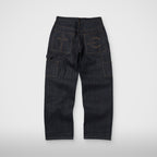 Thug Club Angels Studded Work Pants in indigo, view 2 of 2