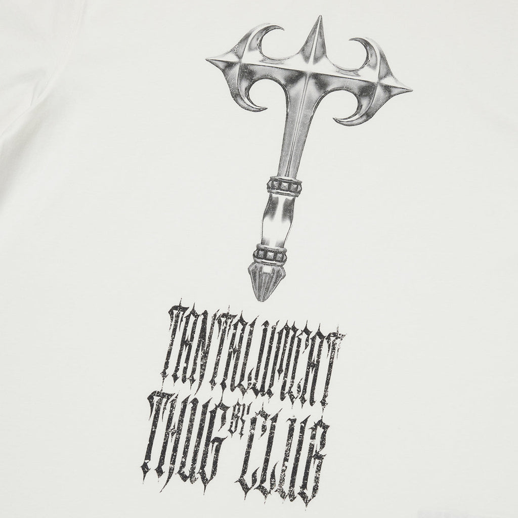 Thug Club Tantalum Axe Tee in white, view 4 of 5