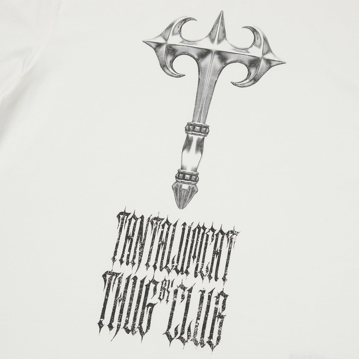 Thug Club Tantalum Axe Tee in white, view 4 of 5