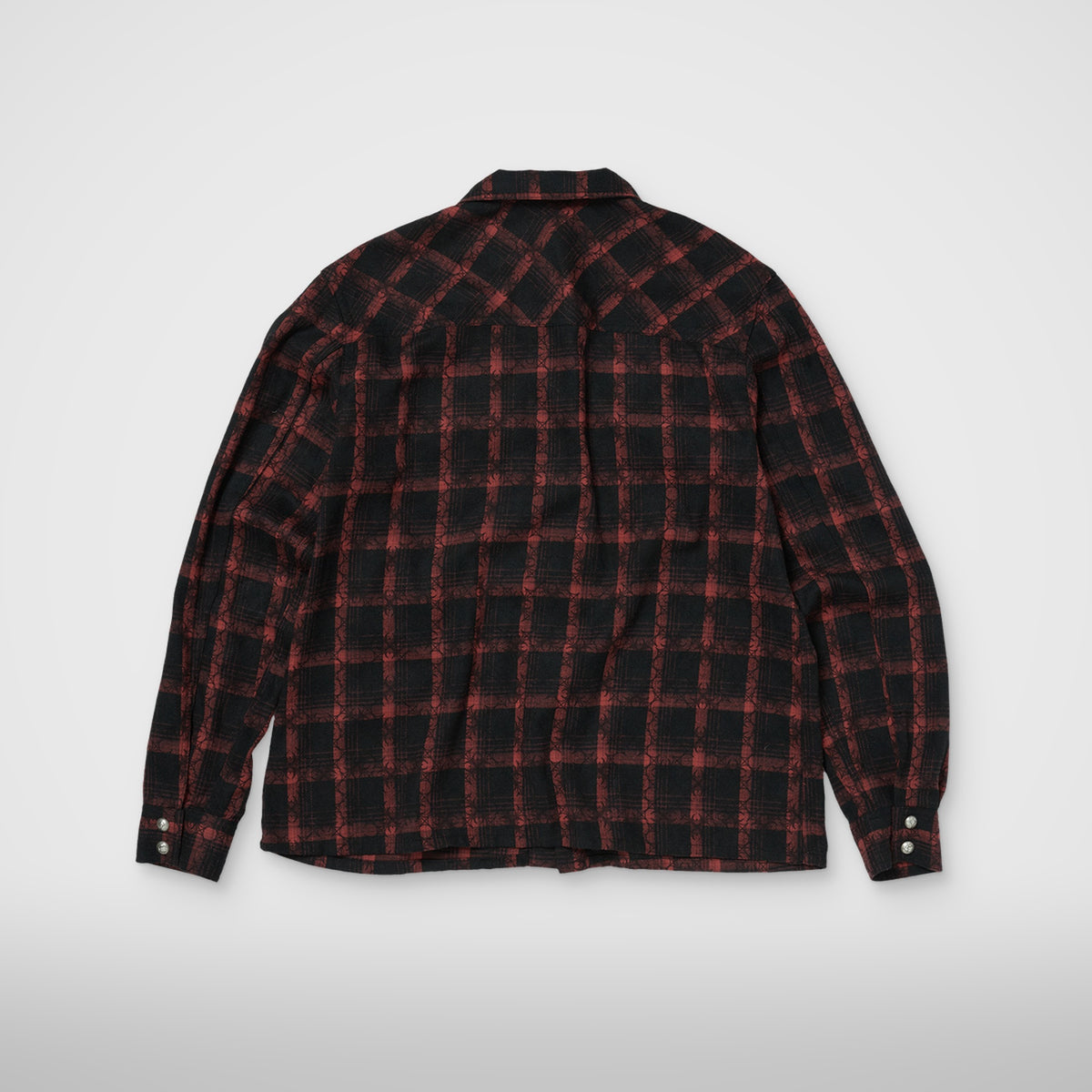Thug Club TC All Over Pattern Shirt in red, view 2 of 2