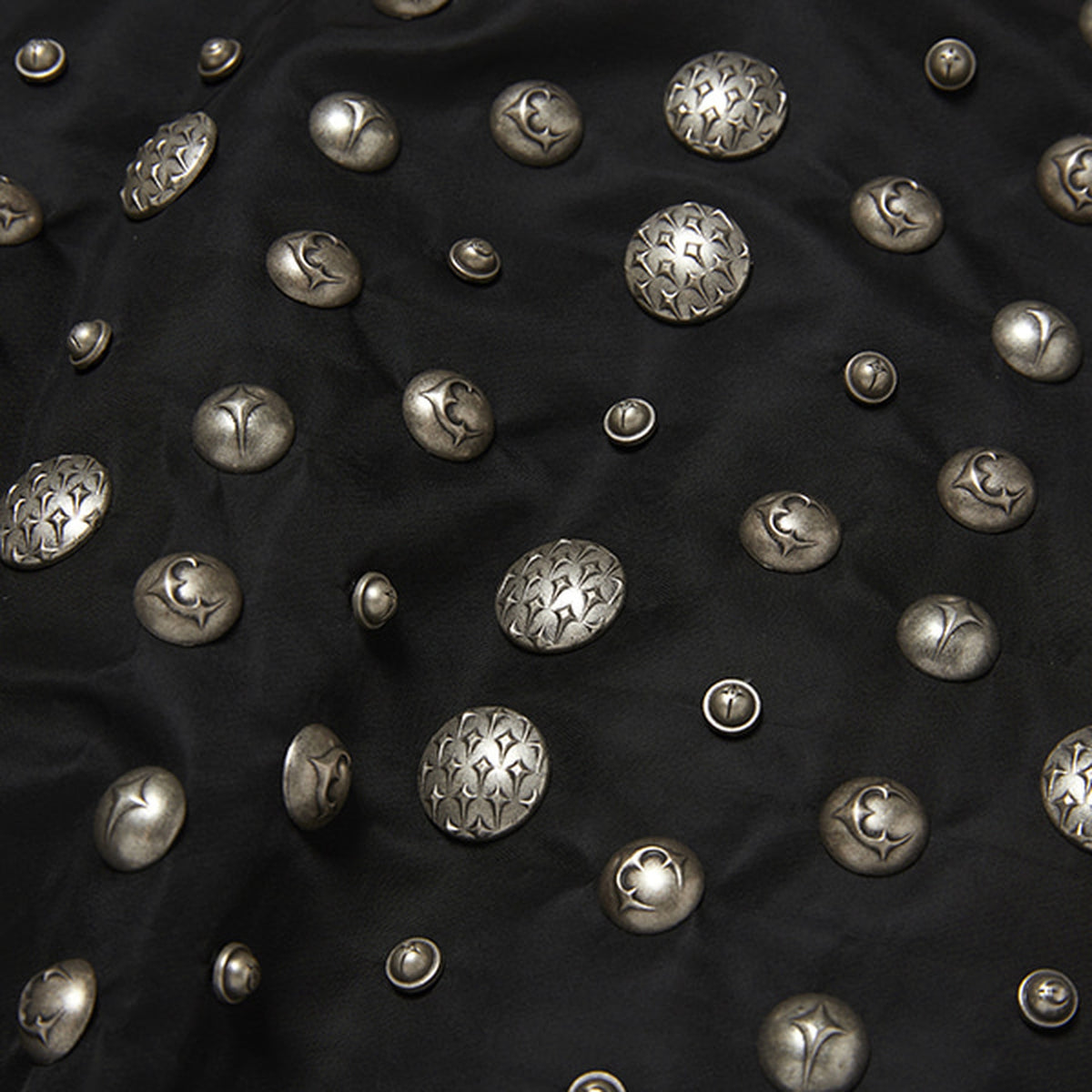 Thug Club X Alpha CWU 45/P All Over Rivet Jacket in black, view 9 of 9