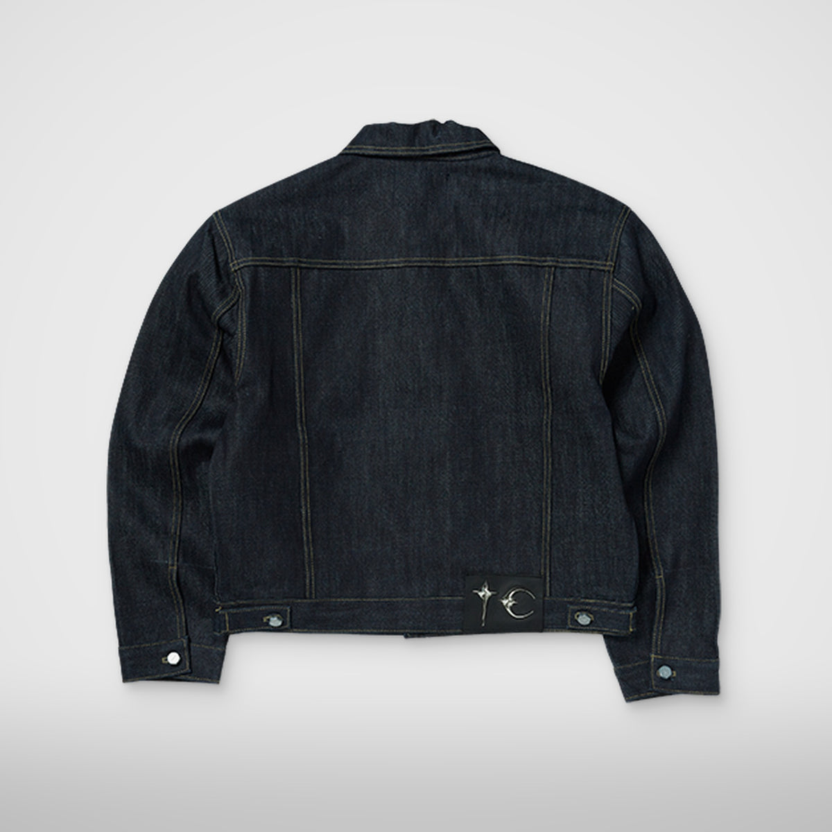 Thug Club Land Warfare Denim Jacket in indigo, view 2 of 8