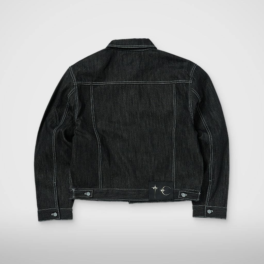 Thug Club Land Warfare Denim Jacket in black, view 2 of 8