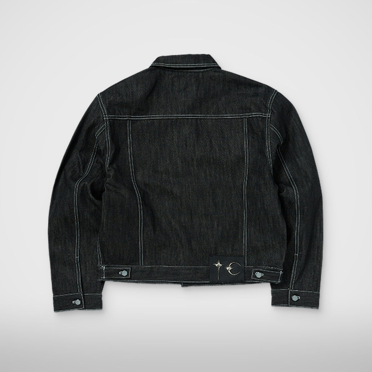 Thug Club Land Warfare Denim Jacket in black, view 2 of 8