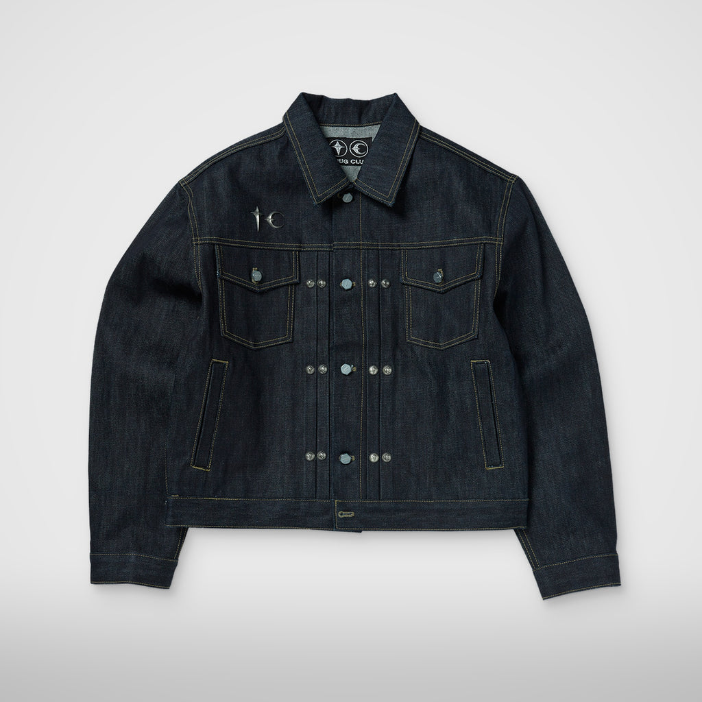 Thug Club Land Warfare Denim Jacket in black