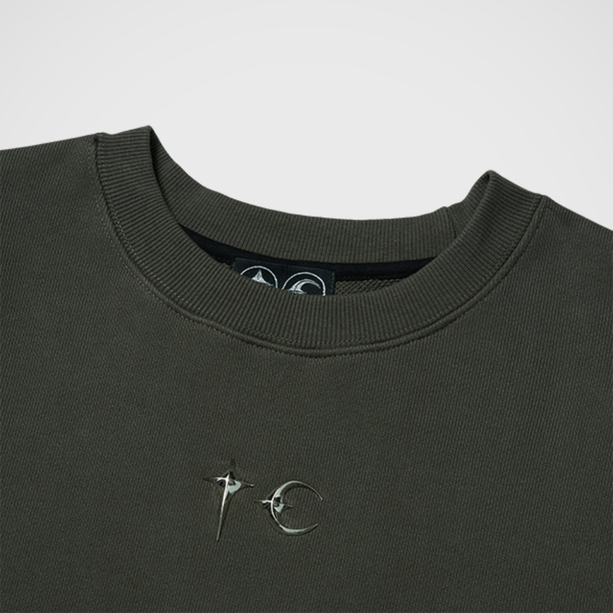 Thug Club Color Emblem Sweatshirt in khaki, view 3 of 5