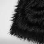 Thug Club TC Crow Fur Coat in black, view 7 of 8