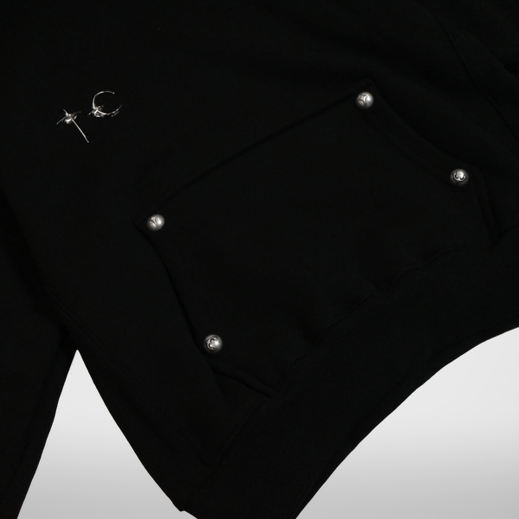 Thug Club Womens Armor Hoodie in black, view 4 of 5