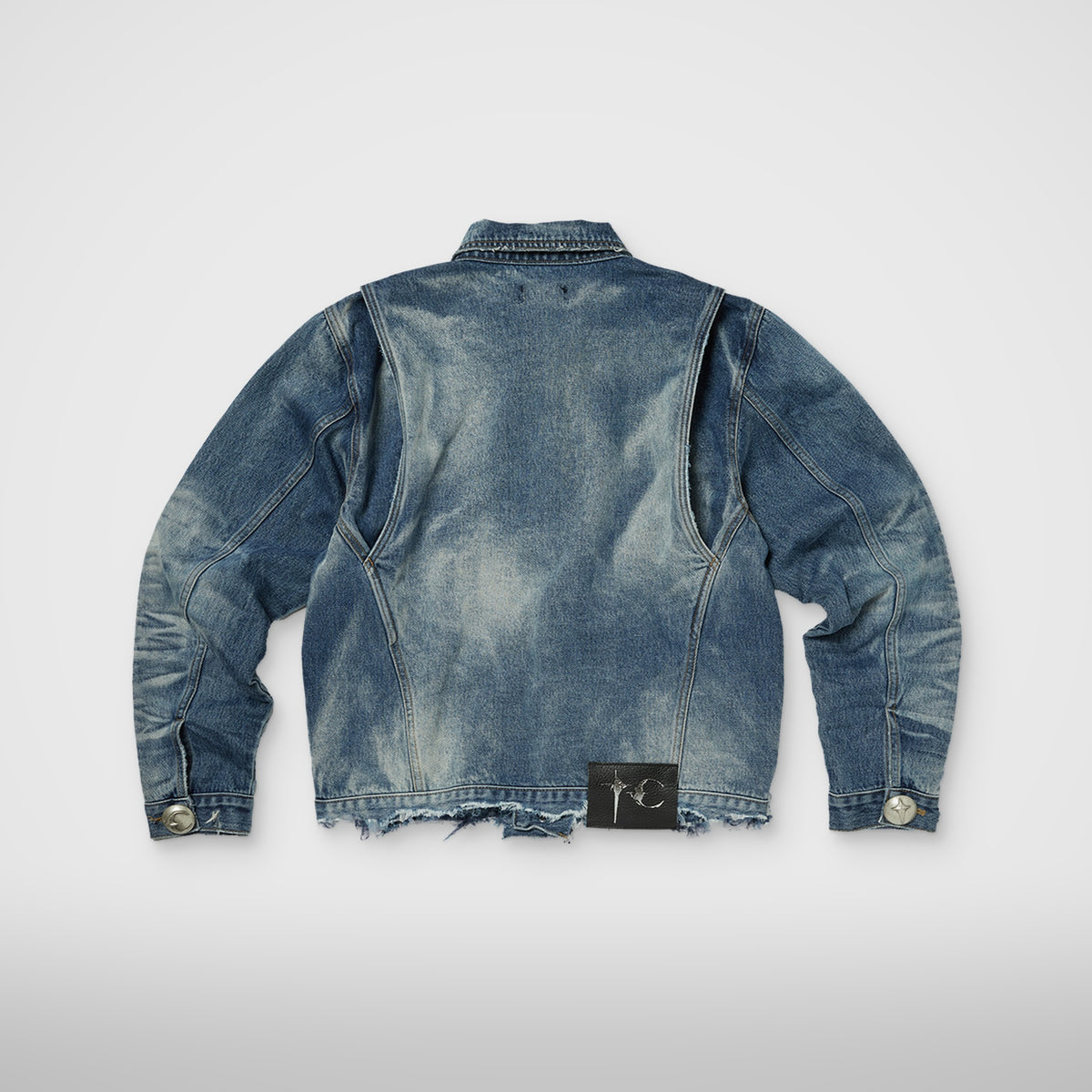 Thug Club TC Extendo Denim Jacket in blue, view 2 of 5