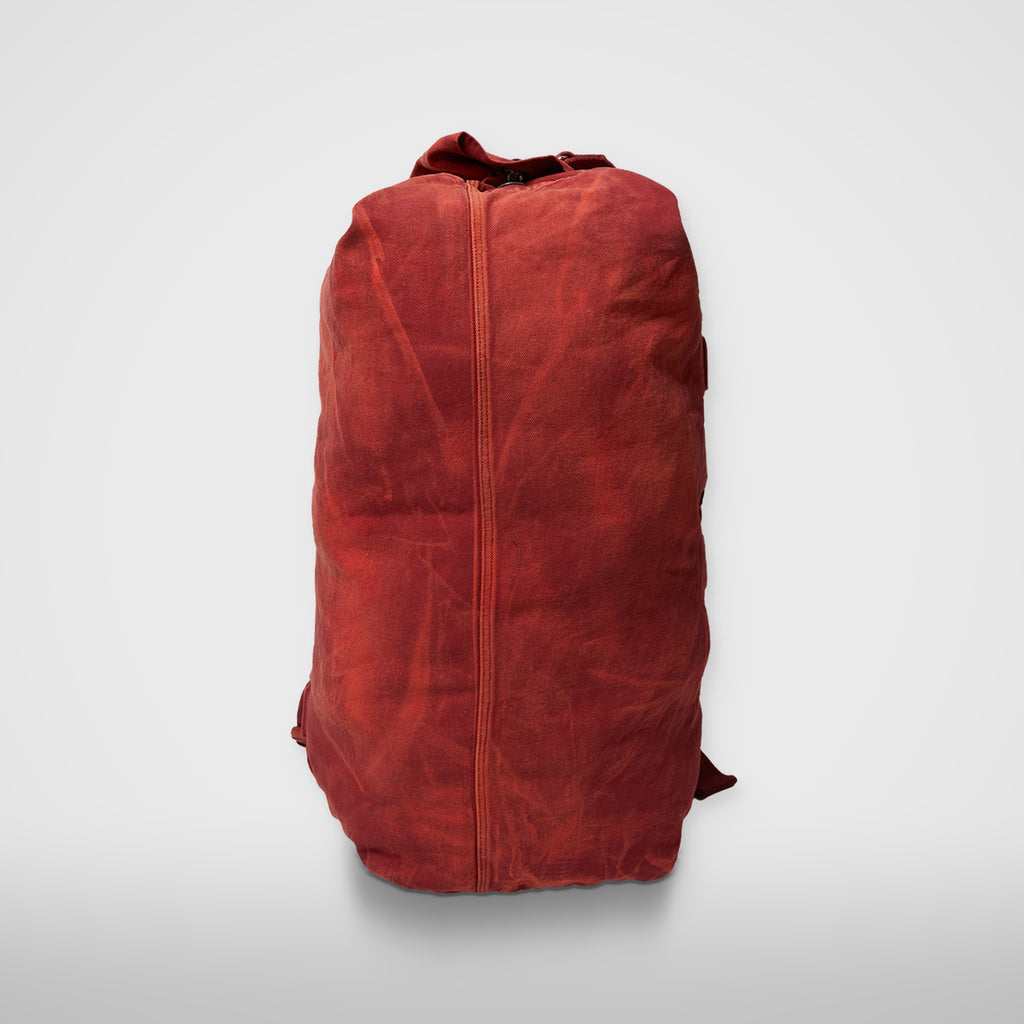 Thug Club Two Tone Washed Canvas Duffle Bag in red, view 3 of 5