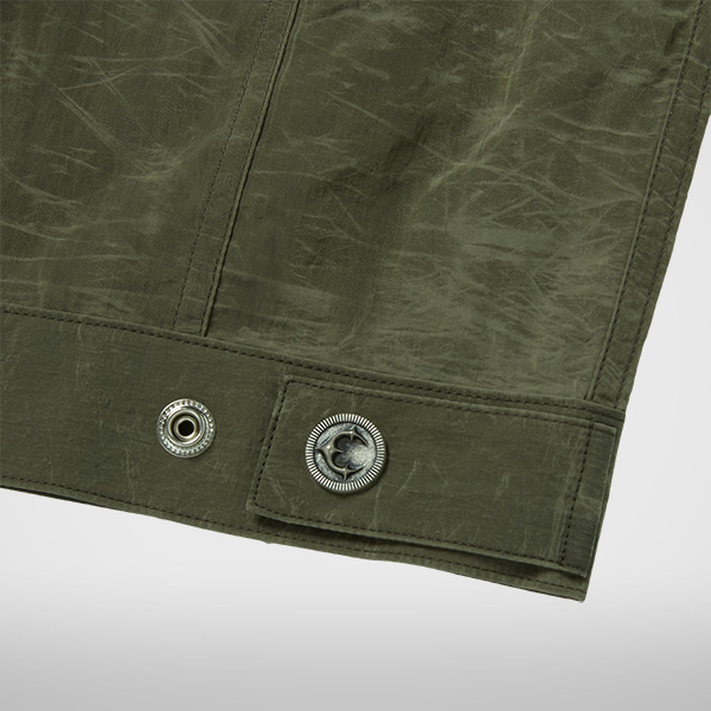 Thug Club Bio Recycle Jacket in khaki, view 9 of 9