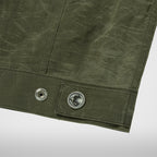 Thug Club Bio Recycle Jacket in khaki, view 9 of 9