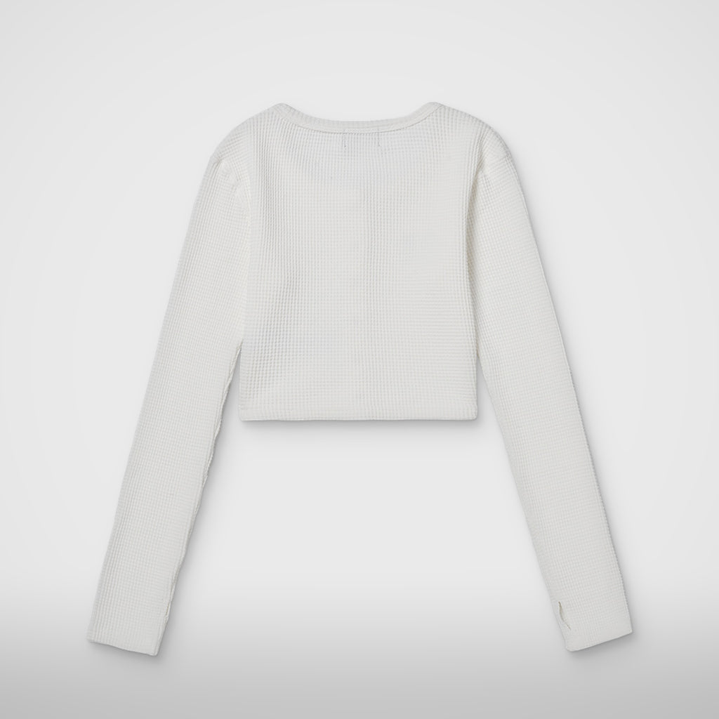 Thug Club TC Womens Cardigan in white, view 2 of 6