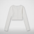 Thug Club TC Womens Cardigan in white, view 2 of 6