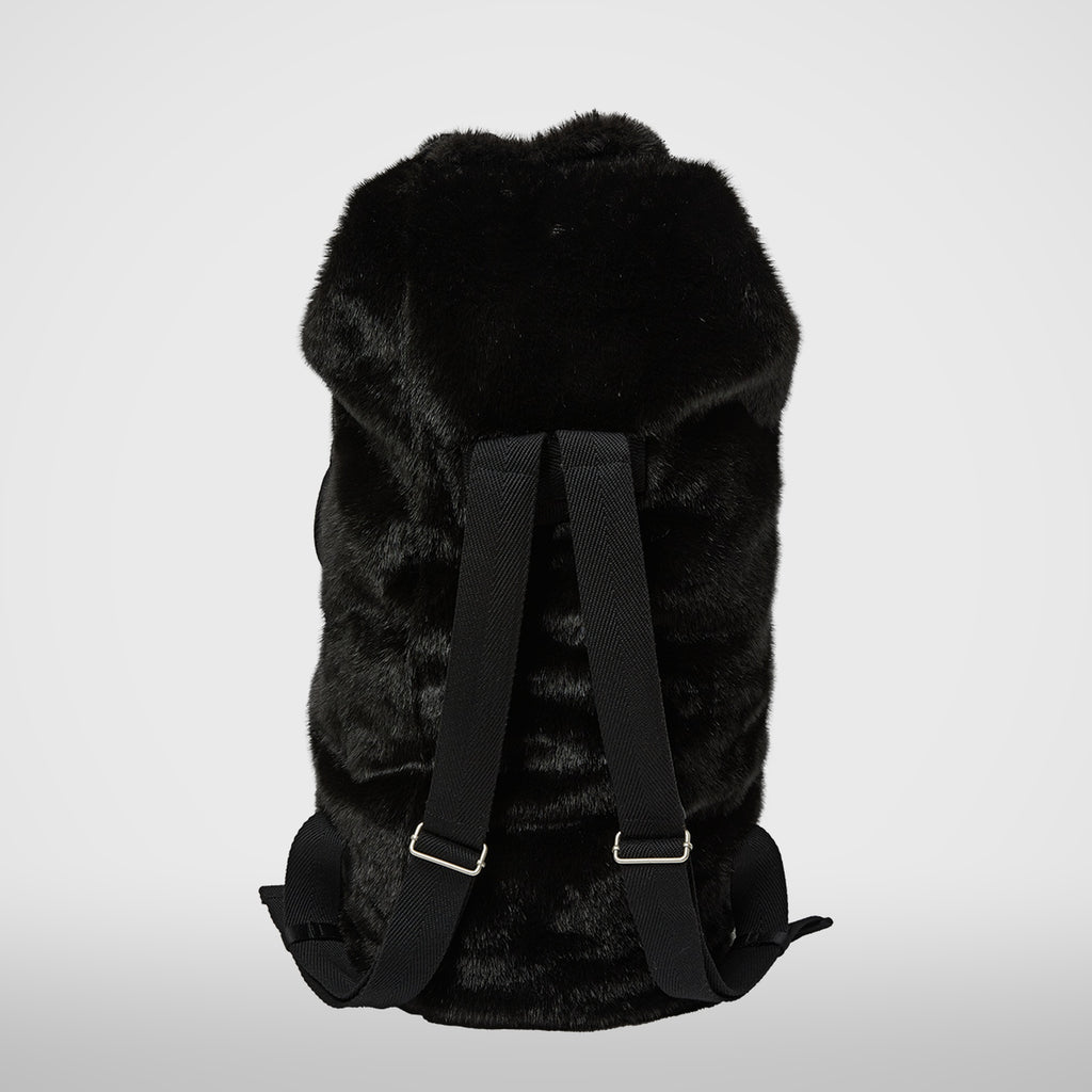 Thug Club Three Riding Skull Fur Duffle Bag in black, view 3 of 7