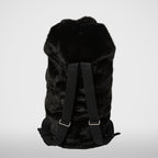 Thug Club Three Riding Skull Fur Duffle Bag in black, view 3 of 7