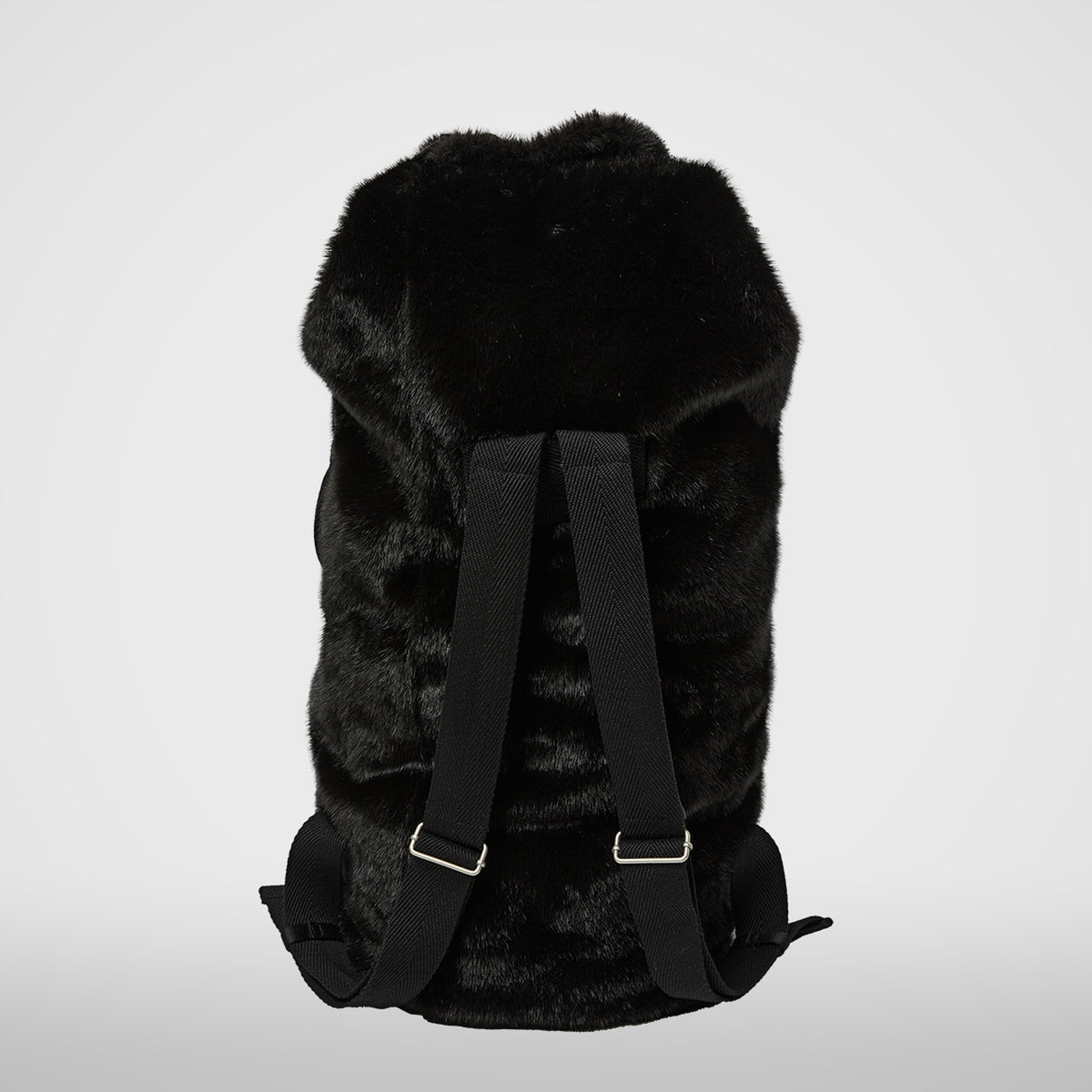 Thug Club Three Riding Skull Fur Duffle Bag in black, view 3 of 7