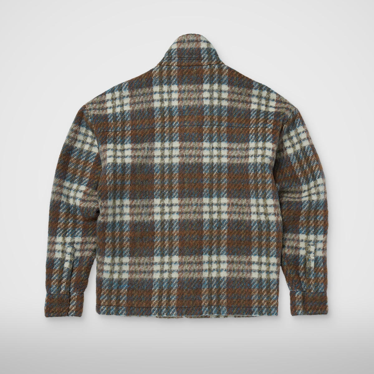 Thug Club Classic Check Full-Zip Jacket in blue/orange, view 2 of 2