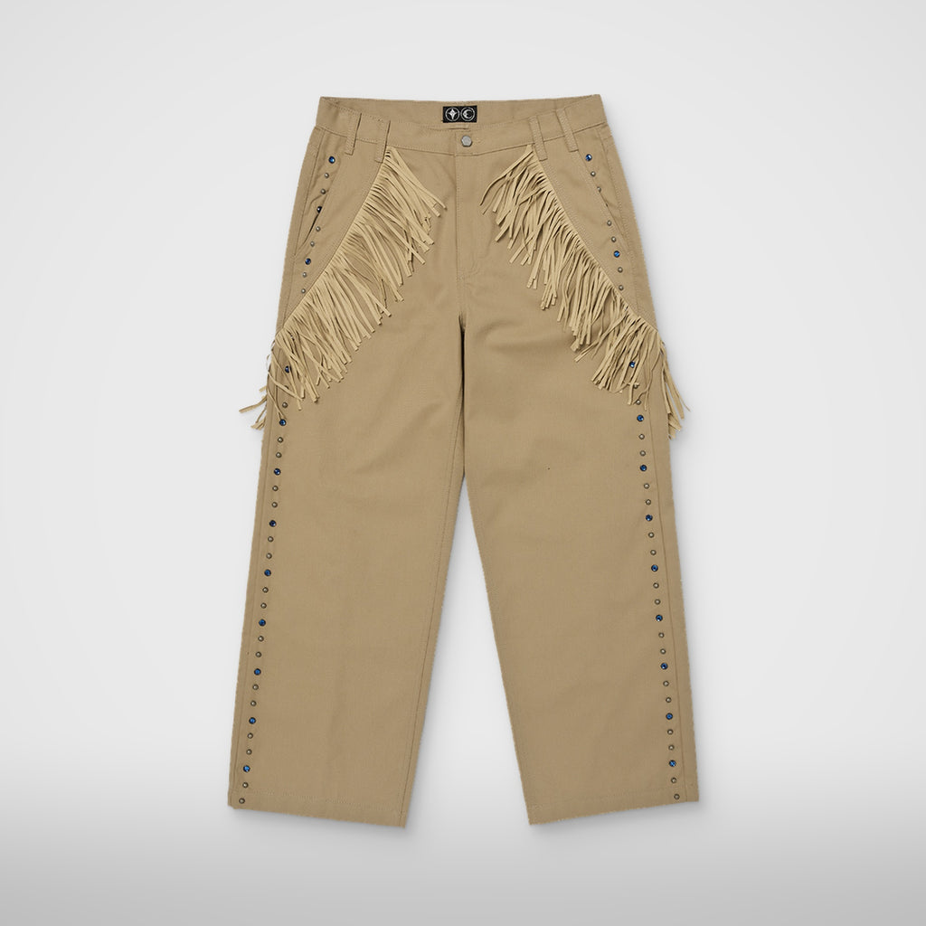Thug Club Castle Cowboy Pants in beige