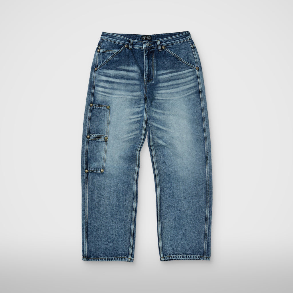 Thug Club Thug Pants Denim in blue, front view