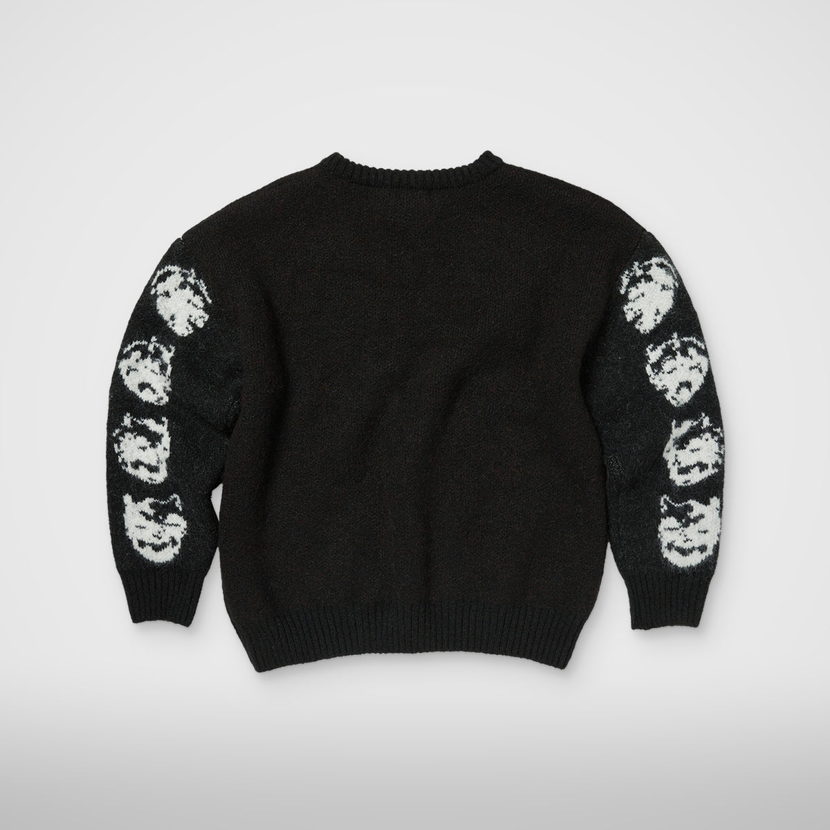 Thug Club TC Bone Cross Knit Sweater in black, view 2 of 4