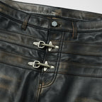 Thug Club Bio Soldier Leather Pants in black, view 3 of 7