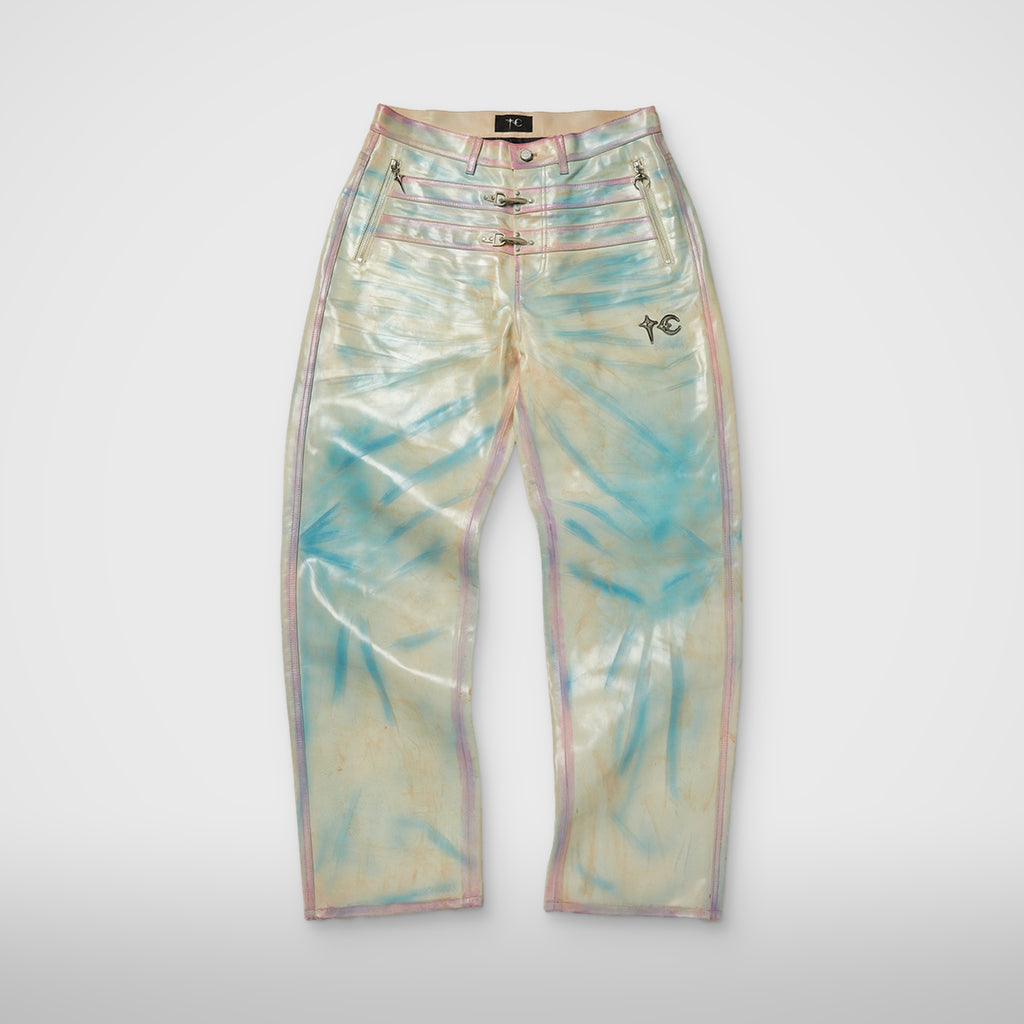Thug Club Skin Bio Soldier Leather Pants in nude